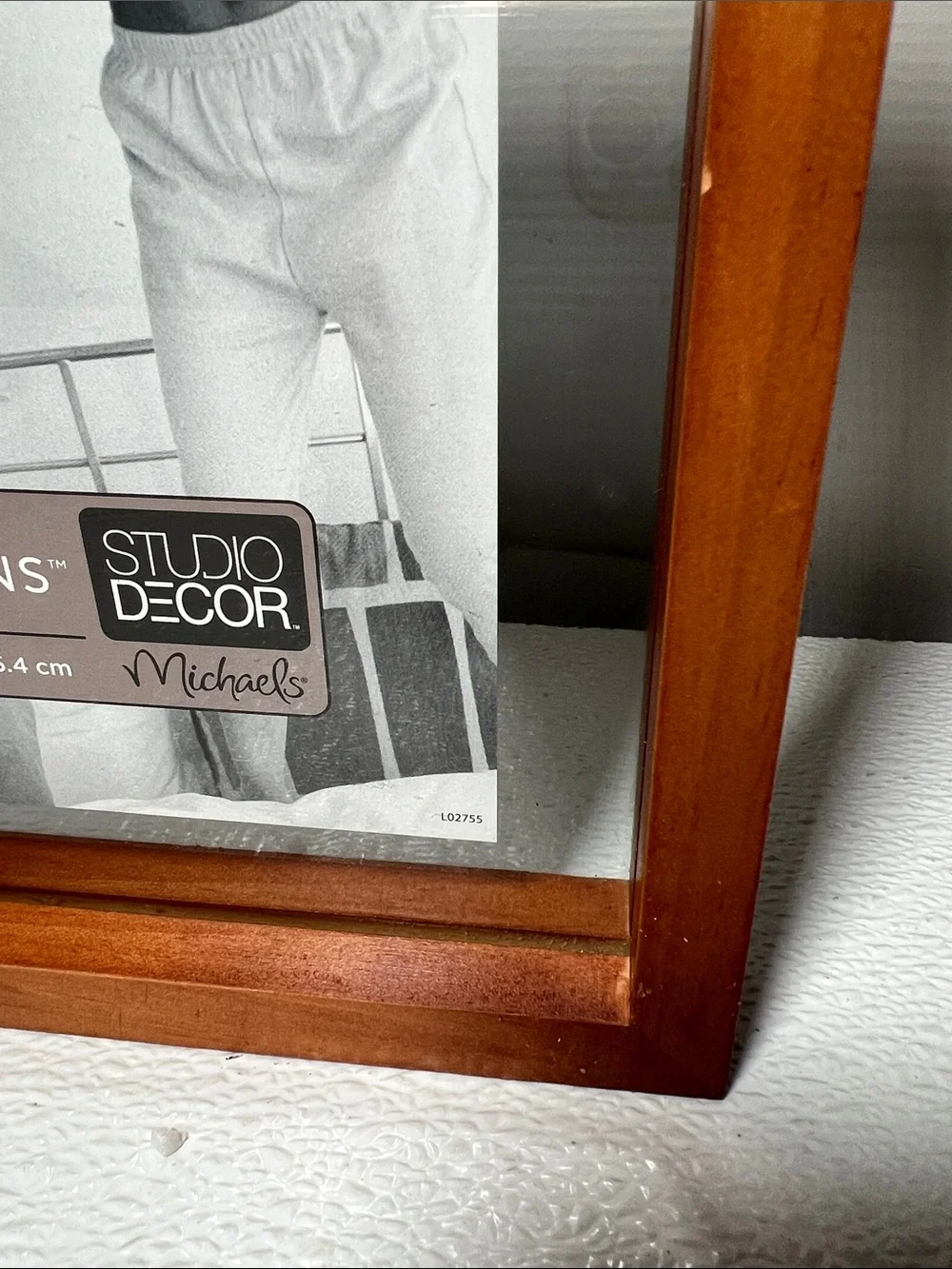 Expressions Studio Decor Wooden Photo Frame -Glass front and back NEW
